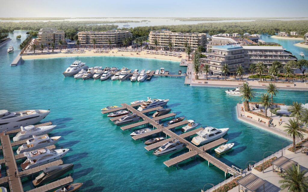 the marina